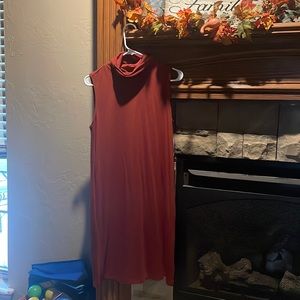 Old Navy Burnt Orange Cowel Neck Dress